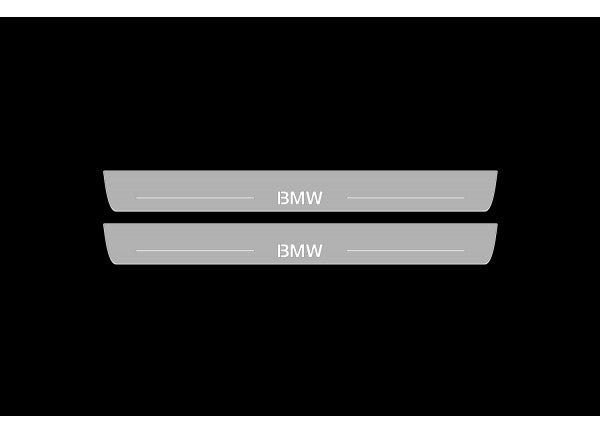 BMW 5 F10 2009-2017 Led Door Sill With BMW Logo BMW Led Door Sills opdesign