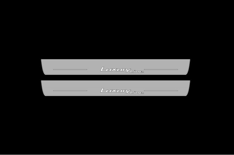 BMW 5 F10 Led Door Sill With Logo Luxury Line - decoinfabric