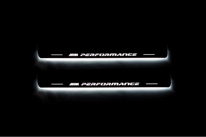 BMW X3 F25 2010-2017 Car Led Door Sill With M Performance (Type 2) Logo BMW Led Door Sills opdesign