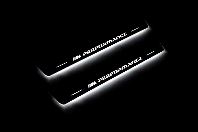 BMW X4 F26 2014-2018 Door Sill Protectors With M Performance (Type 2) Logo BMW Led Door Sills opdesign