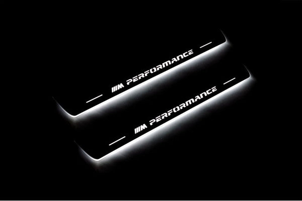 BMW X4 F26 Door Sill Protectors With Logo M Perfomance - decoinfabric