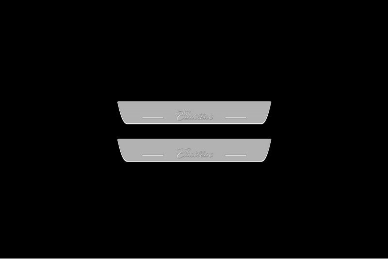 Cadillac ATS 2012+ LED Door Sills With Logo Cadillac Cadillac Led Door Sills opdesign