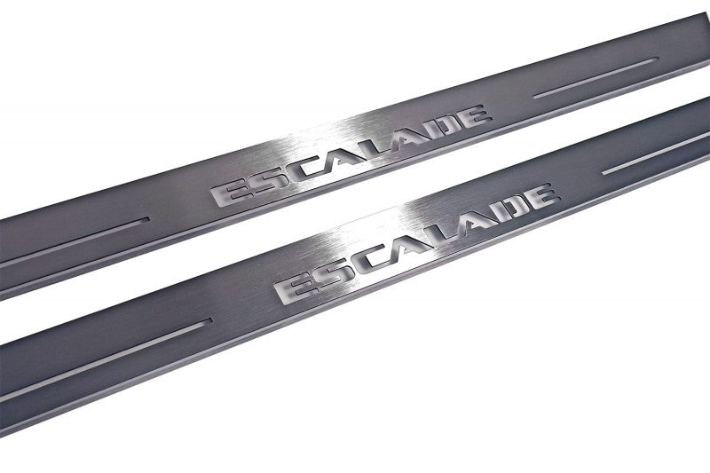Cadillac Escalade IV Car Sill With Logo Escalade - decoinfabric
