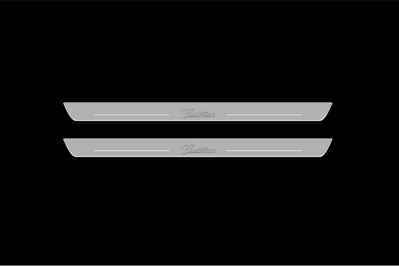 Cadillac Escalade IV 2014-2020 LED Door Sills With Logo Cadillac Cadillac Led Door Sills opdesign