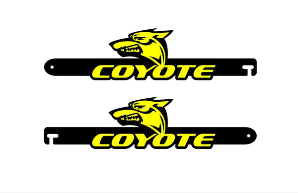 Camaro Car Show Stainless Steel Door Props with COYOTE logo - decoinfabric