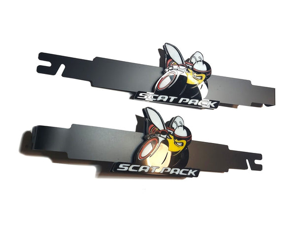 Car Show Stainless Steel Door Props with SCAT PACK logo (type 2)