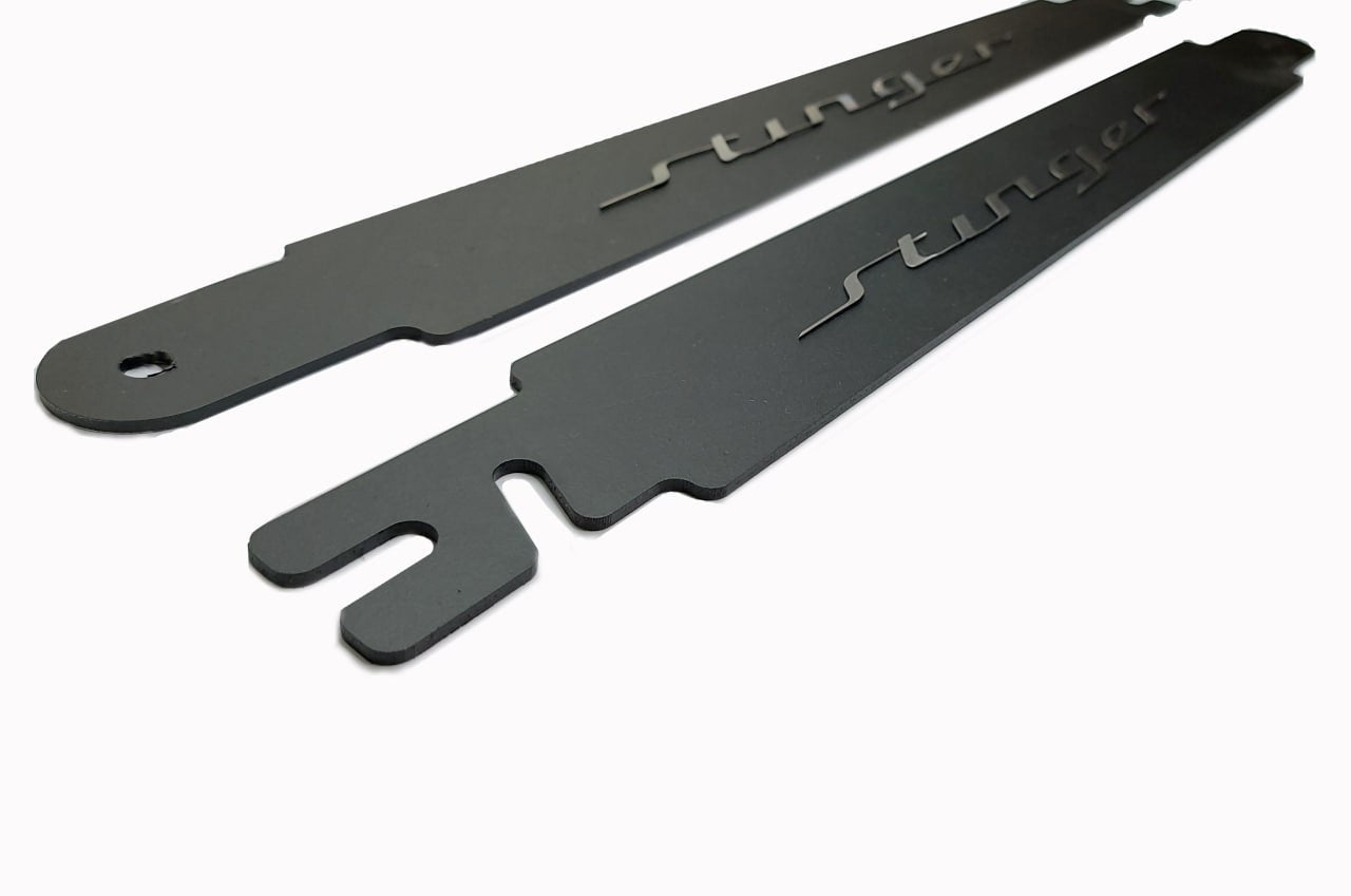 Kia Stinger Car Show Stainless Steel Door Props with Stinger logo Car Show Stainless Steel Door Props decoinfabric