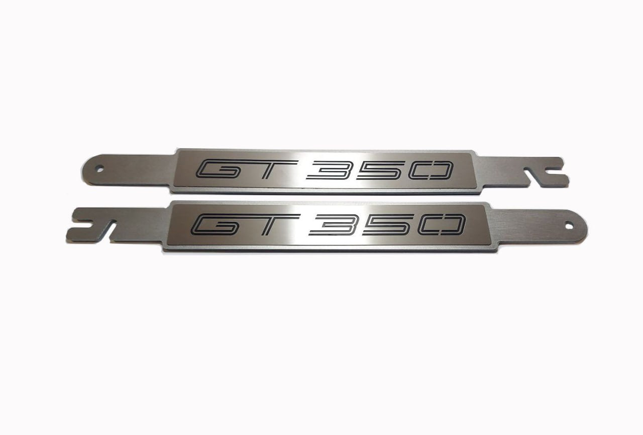 Ford Mustang 6 SHELBY GT 350 Car Show Stainless Steel Door Props with GT 350 logo - decoinfabric