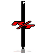 Car Show Stainless Steel Hood Prop with R/T Logo Car Show Stainless Steel Hood Prop decoinfabric