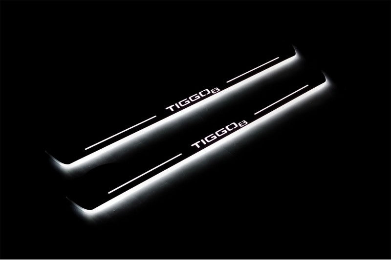 Chery Tiggo 8 2018+ Led Door Sills With Logo Tiggo 8 Chery Led Door Sills opdesign