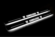 Chevrolet Camaro V 2009-2015 LED Door Sill With Logo Bumblebee Chevrolet Led Door Sills opdesign