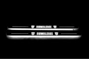 Chevrolet Camaro V 2009-2015 LED Door Sill With Logo Bumblebee Chevrolet Led Door Sills opdesign