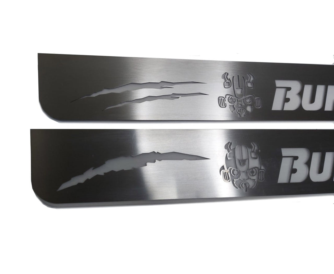 Chevrolet Camaro V 2009-2015 LED Door Sill With Logo BumbleBee Chevrolet Led Door Sills opdesign