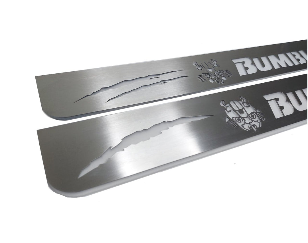 Chevrolet Camaro V 2009-2015 LED Door Sill With Logo BumbleBee Chevrolet Led Door Sills opdesign
