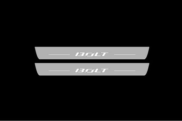 Listwy progowe Chevrolet Volt II Led z logo Volt