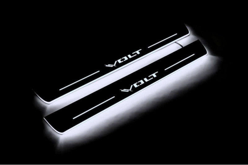 Chevrolet Volt II 2016-2019 LED Car Door Sill With Logo Volt Chevrolet Led Door Sills opdesign