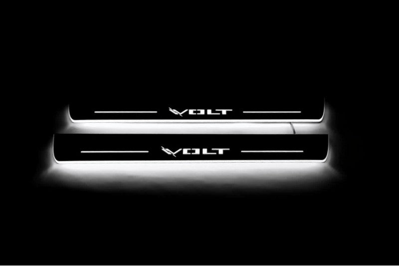 Chevrolet Volt II 2016-2019 LED Car Door Sill With Logo Volt Chevrolet Led Door Sills opdesign