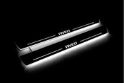 Chevrolet Aveo II 2011+ Led Door Sills With Logo Aveo Chevrolet Led Door Sills opdesign