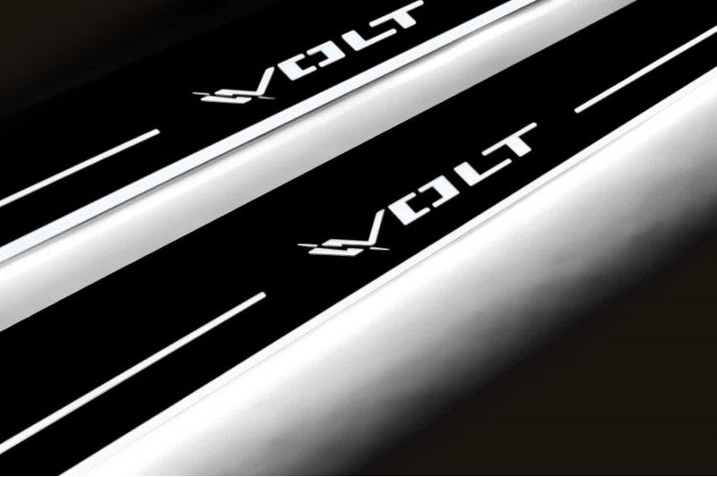 Chevrolet Volt I Auto Door Sill Plates With Logo Volt - decoinfabric