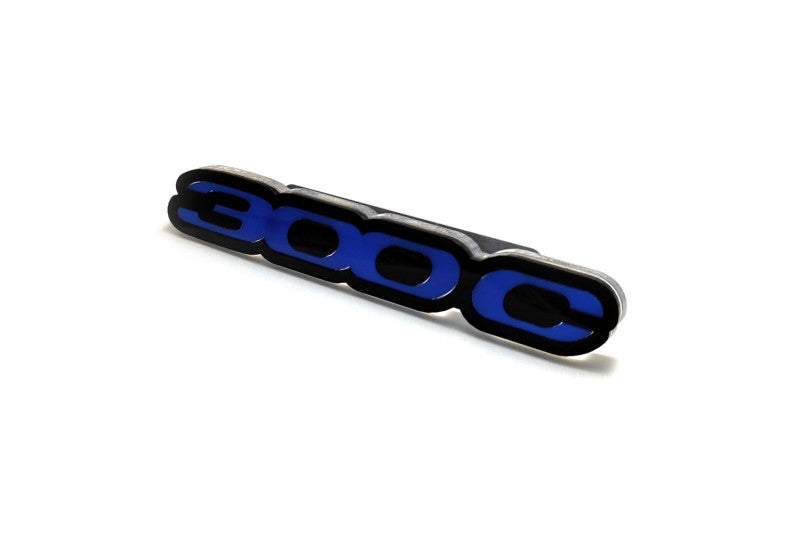 Chrysler 300C II Emblem & Badges set with 300C II logo Chrysler emblems decoinfabric BLACK BLUE