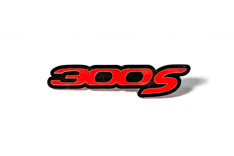 Chrysler 300C II Emblem & Badges set with 300S logo Chrysler emblems decoinfabric BLACK RED