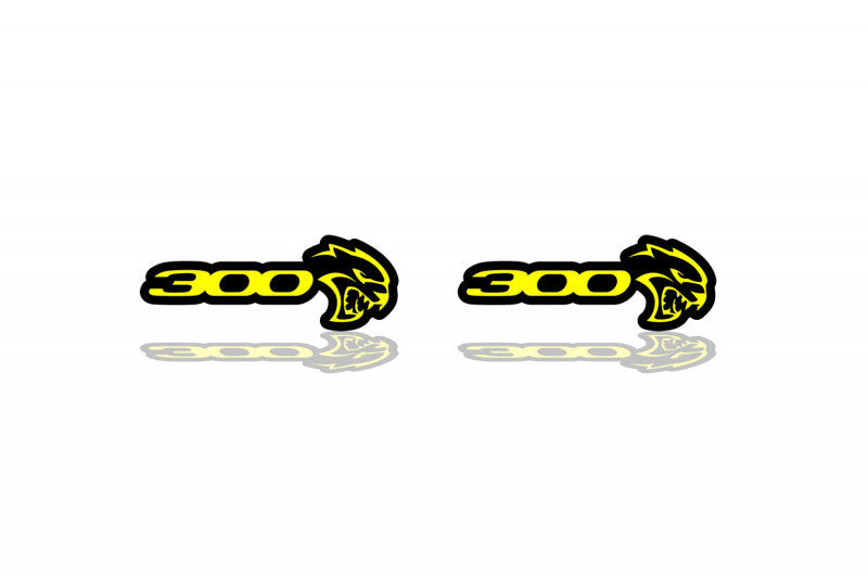 Chrysler emblem for fenders with 300 + Hellcat logo - decoinfabric
