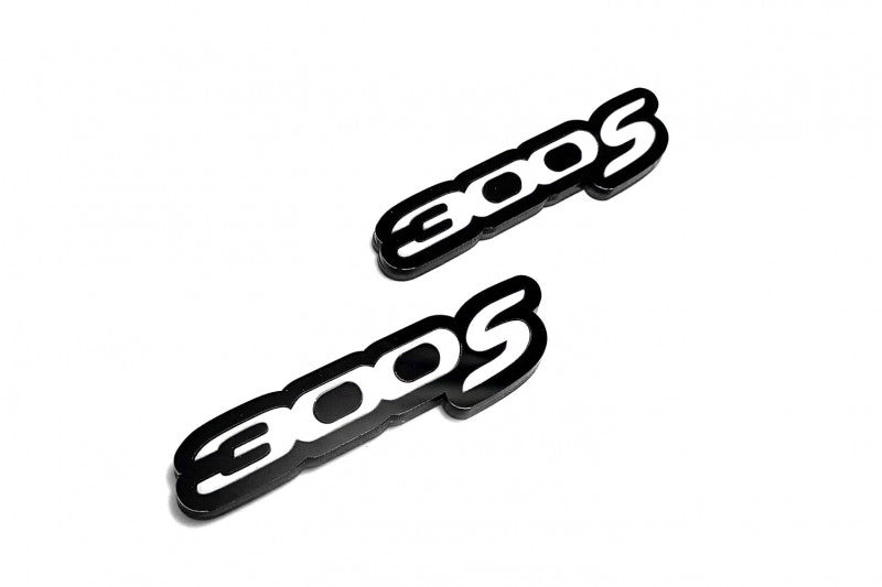 Chrysler 300C II Emblem & Badges set with 300S logo Chrysler emblems decoinfabric BLACK WHITE