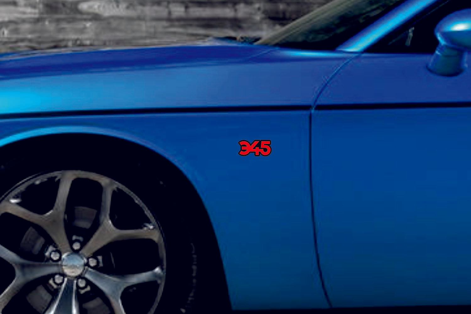 Chrysler emblem for fenders with 345 logo (type 2) Chrysler emblems decoinfabric