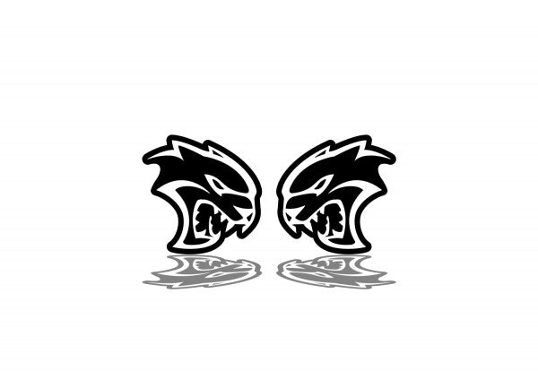 Chrysler emblem for fenders with Hellcat logo Chrysler emblems decoinfabric
