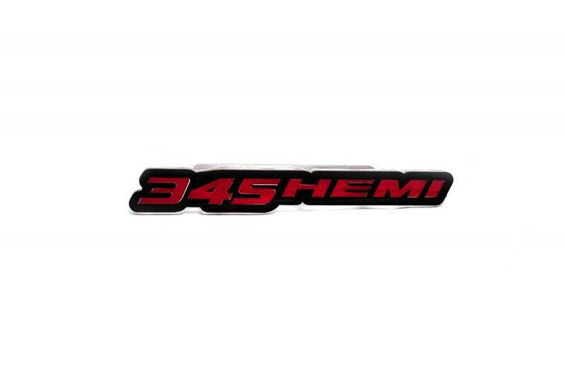 Dodge Emblem & Badges set with 345 Hemi logo Dodge emblems decoinfabric BLACK RED