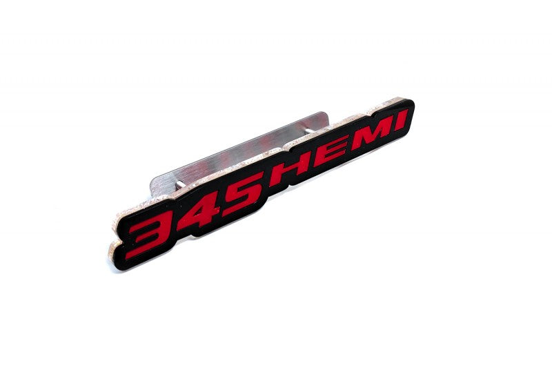 Chrysler Radiator grille emblem with 345HEMI logo Chrysler emblems decoinfabric