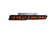 Chrysler Radiator grille emblem with 392HEMI logo Chrysler emblems decoinfabric BLACK RED