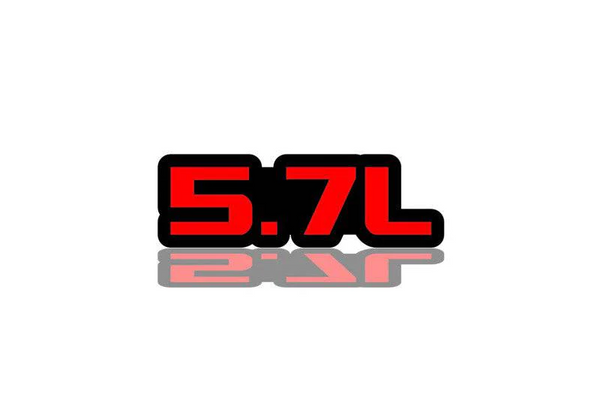 DODGE Radiator grille emblem with 5.7L logo