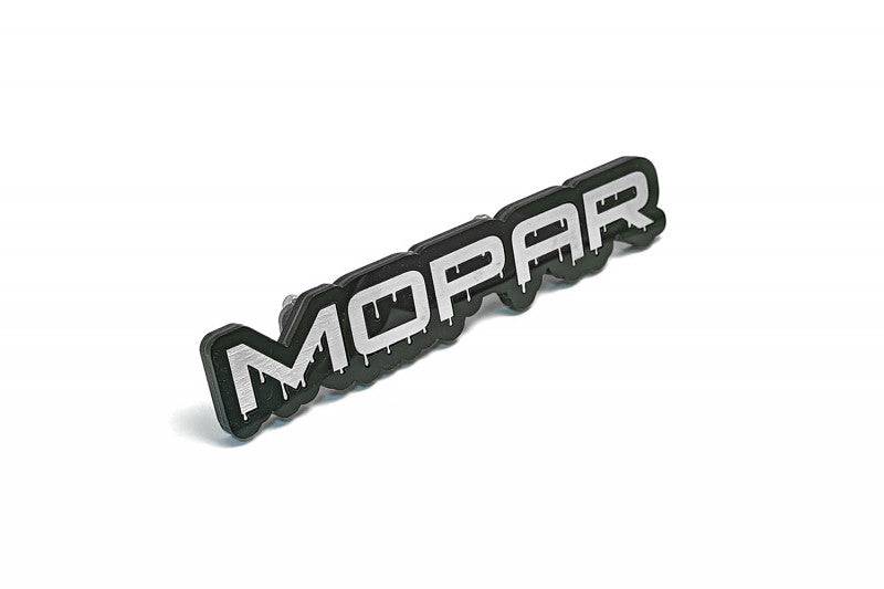 Jeep Radiator grille emblem with Mopar Blood logo Jeep emblems decoinfabric BLACK STAINLESS STEEL