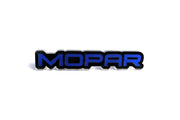 Chrysler Radiator grille emblem with Mopar logo Chrysler emblems decoinfabric BLACK BLUE