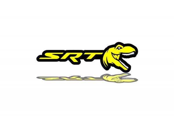Chrysler Radiator grille emblem with SRT + Tirex logo - decoinfabric