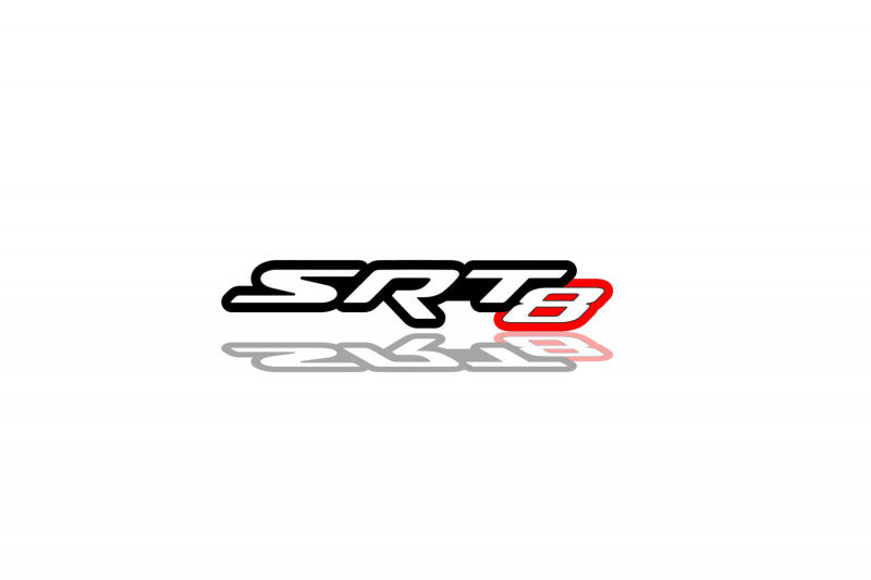 Chrysler Emblem & Badges set with SRT8 logo (Type 2) Chrysler emblems decoinfabric BLACK WHITE
