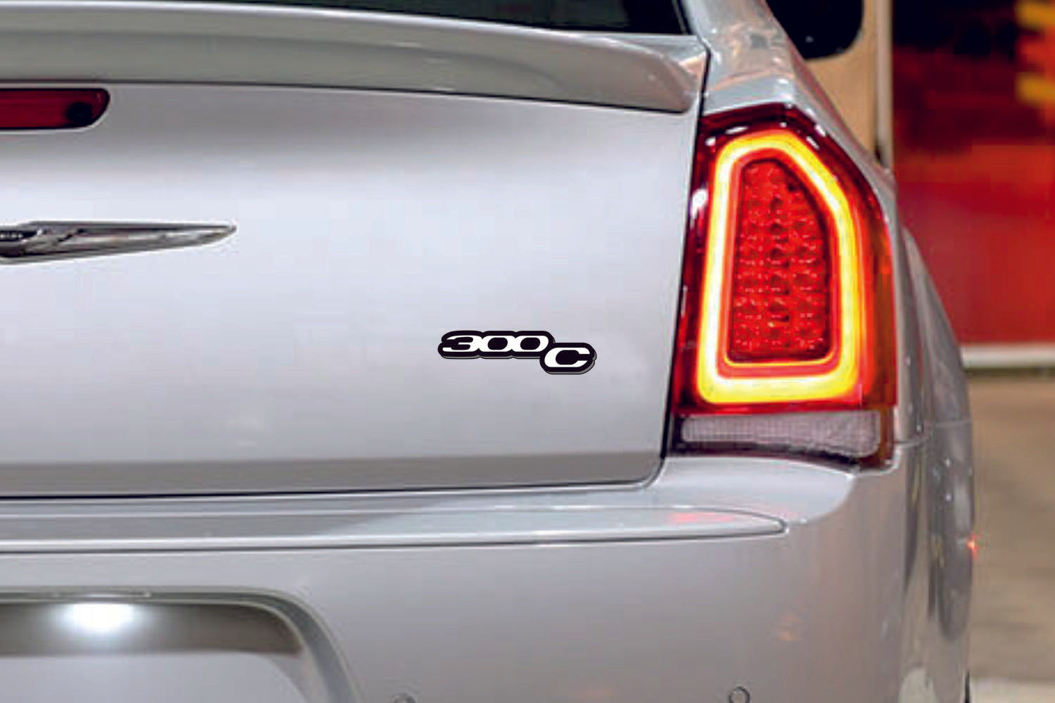 Chrysler tailgate trunk rear emblem with 300C logo Chrysler emblems decoinfabric