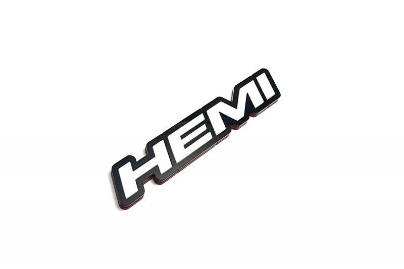 Chrysler tailgate trunk rear emblem with HEMI logo (Type 2) Chrysler emblems decoinfabric