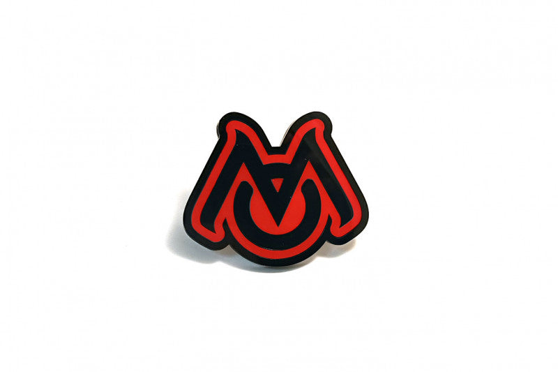 Chrysler tailgate trunk rear emblem with MOPAR logo (Type 4) Chrysler emblems decoinfabric BLACK RED