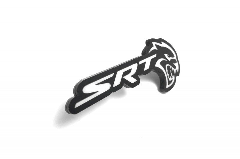 Chrysler tailgate trunk rear emblem with SRT Hellcat logo - decoinfabric