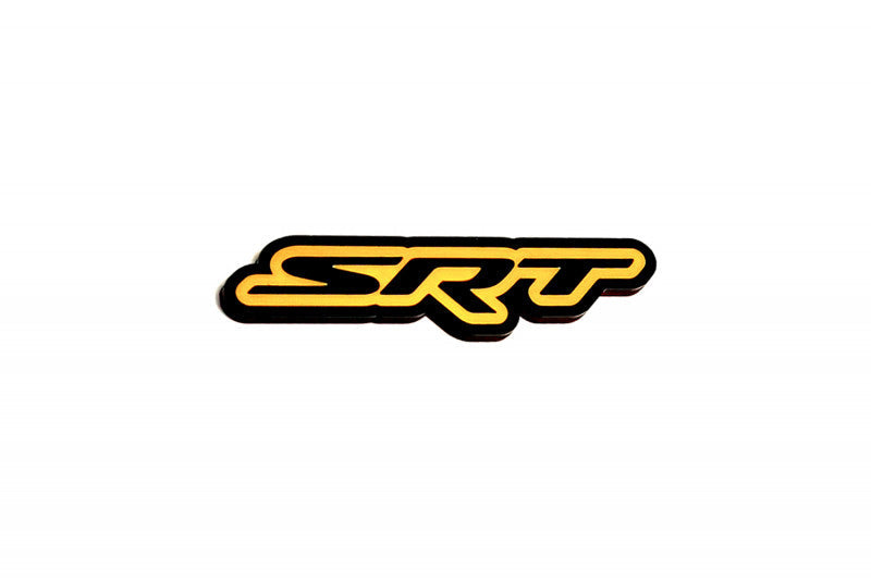 Chrysler tailgate trunk rear emblem with SRT logo (Type 2) Chrysler emblems decoinfabric