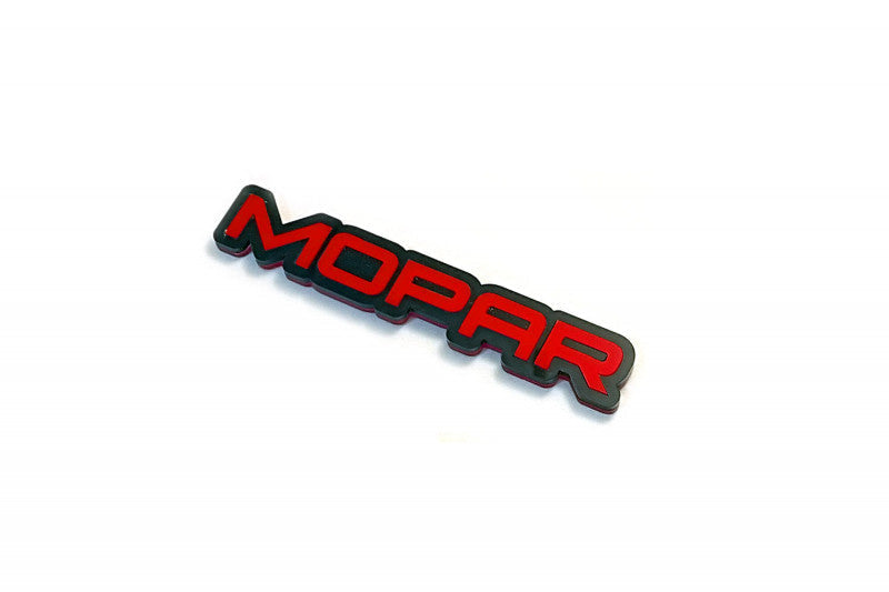 Jeep Emblem & Badges set with Mopar logo Jeep emblems decoinfabric BLACK RED