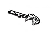 Jeep Emblem & Badge Set - Grille and Tailgate SRT Trackhawk logo Jeep emblems decoinfabric WHITE