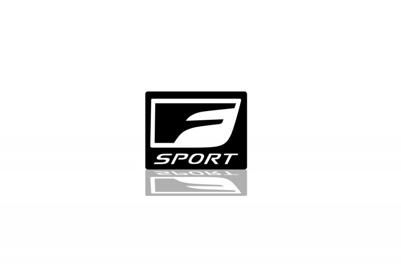 Lexus Radiator grille emblem with F Sport logo Lexus emblems decoinfabric BLACK WHITE