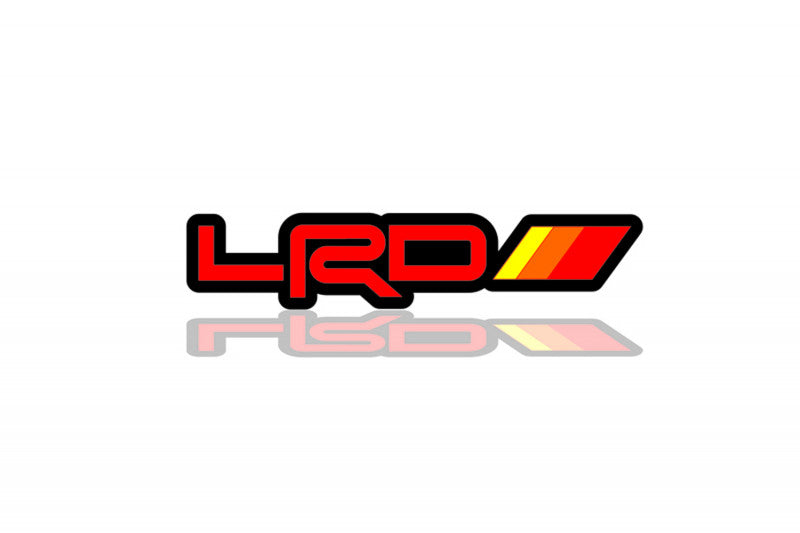 Lexus Radiator grille emblem with LRD logo Lexus emblems decoinfabric BLACK RED