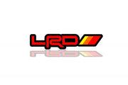 Lexus Emblem & Badges set with LRD logo (Type 1) Lexus emblems decoinfabric BLACK RED