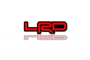Lexus tailgate trunk rear emblem with LRD logo (type 2) Lexus emblems decoinfabric BLACK RED