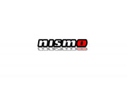 Nissan tailgate trunk rear emblem with Nismo logo Nissan emblems decoinfabric BLACK WHITE