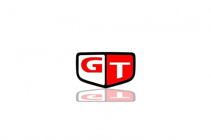 Nissan Radiator grille emblem with Skyline GT logo Nissan emblems decoinfabric BLACK WHITE